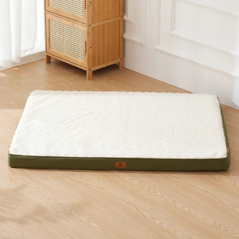 Plush Pet Bed with Waterproof Removable Zip Cover
