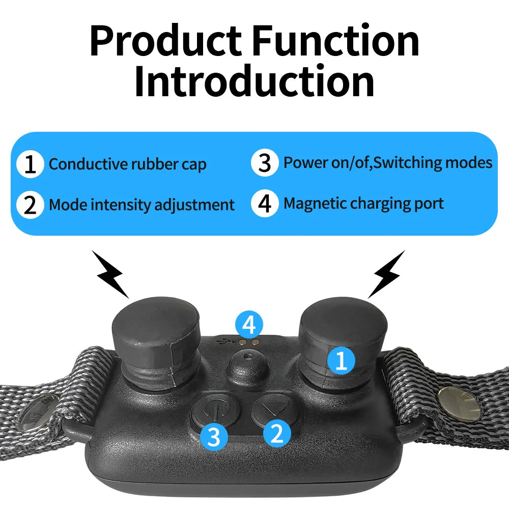 Effective No Bark Dog Trainer Collar with 4 Safe Modes