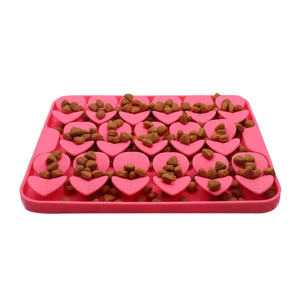 Interactive Dog Feeding Mat with Suction Cups