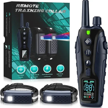 Long Range Waterproof Dog Training Collar & Remote
