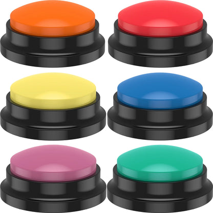 Fun Dog Sound Buttons | Set of 4 or 6 Recordable Buttons