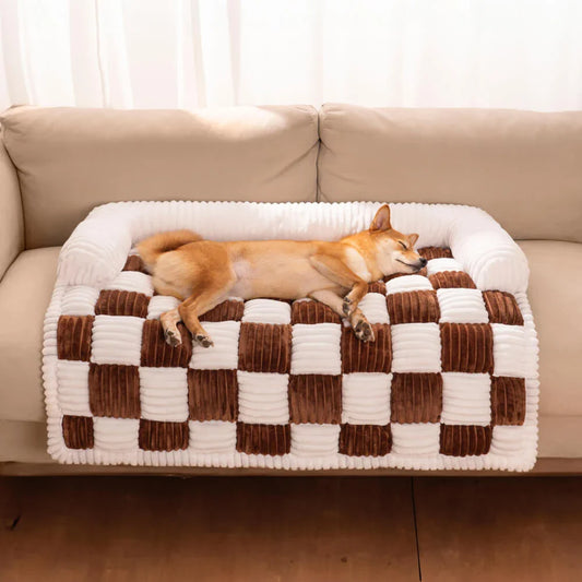 Soft Plush Pet Sofa Cover with Pillow for Small Pets - LifyPet