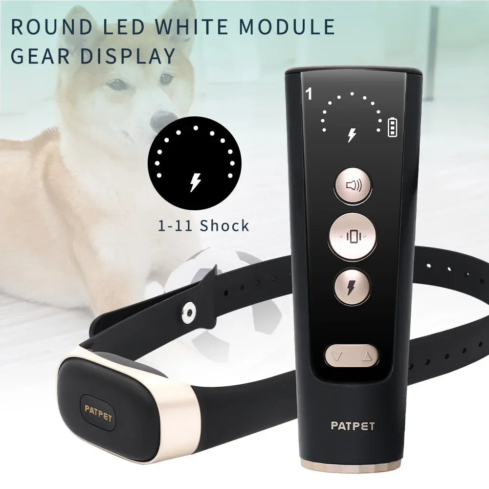 Waterproof Rechargeable Dog Trainer Collar & Remote