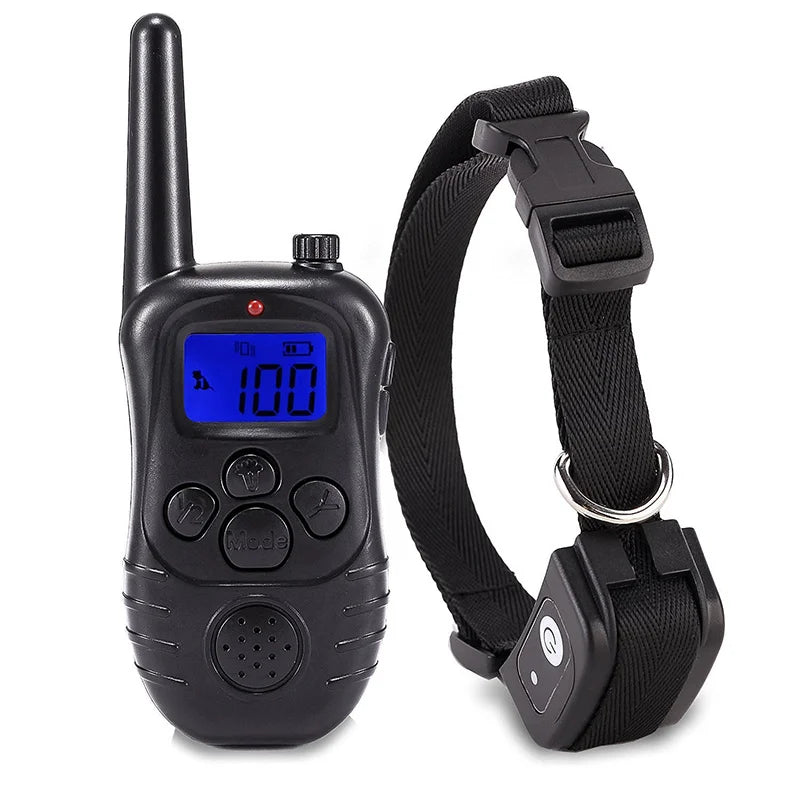 Durable Rechargeable 300m Dog Training Collar with Remote