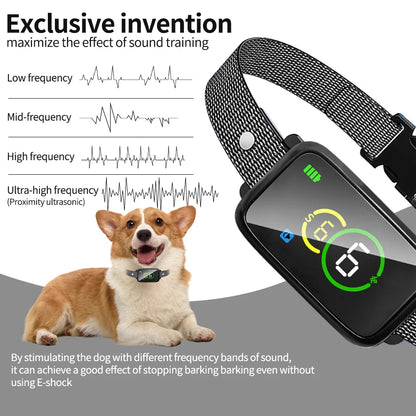 Effective No Bark Dog Trainer Collar with 4 Safe Modes