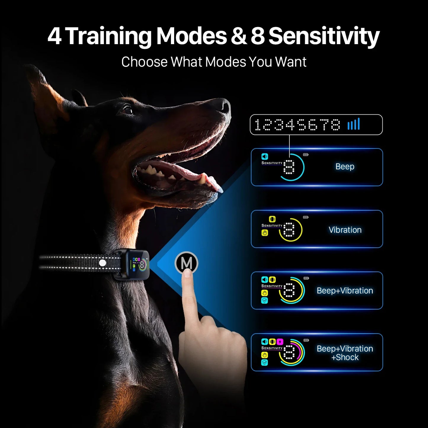 Effective Dog Training Collar with No Bark Control