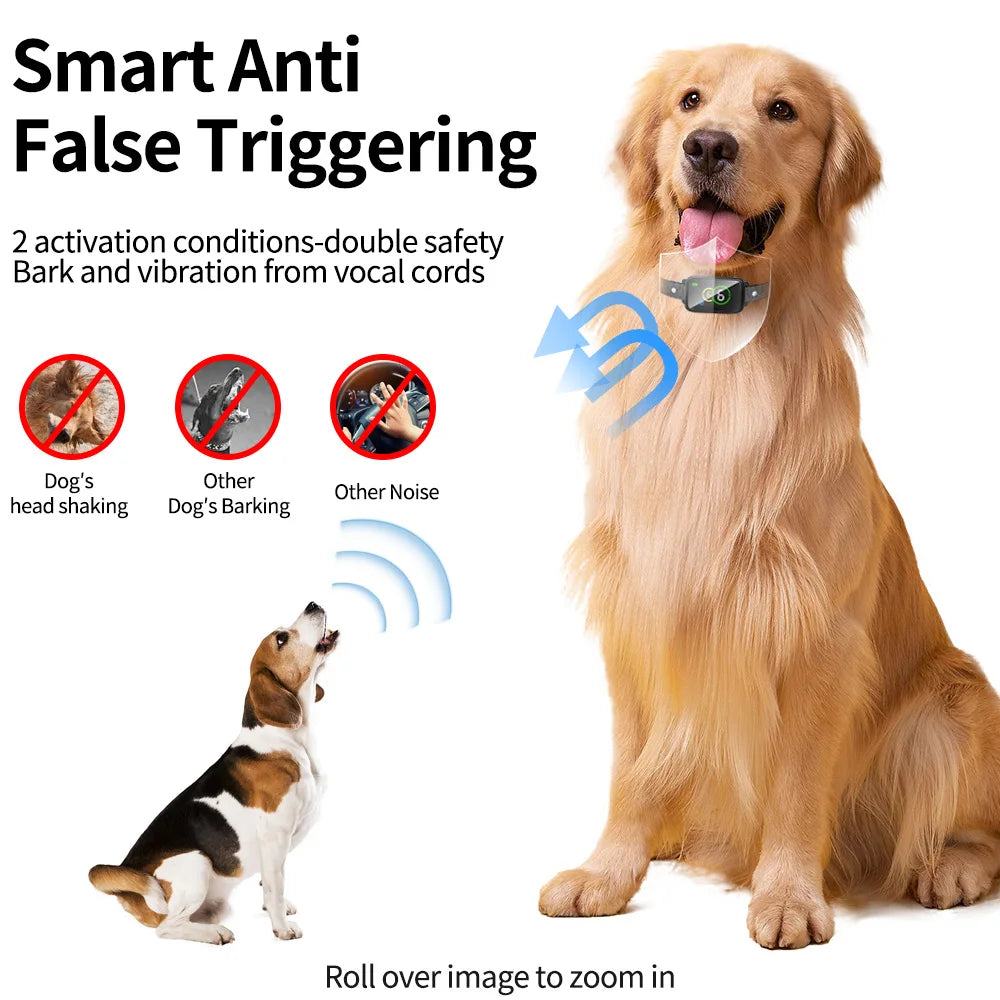 Effective No Bark Dog Trainer Collar with 4 Safe Modes