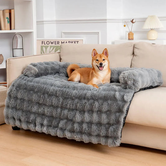 Plush Pet Sofa Cover with Pillow for Small Dogs Cats - LifyPet