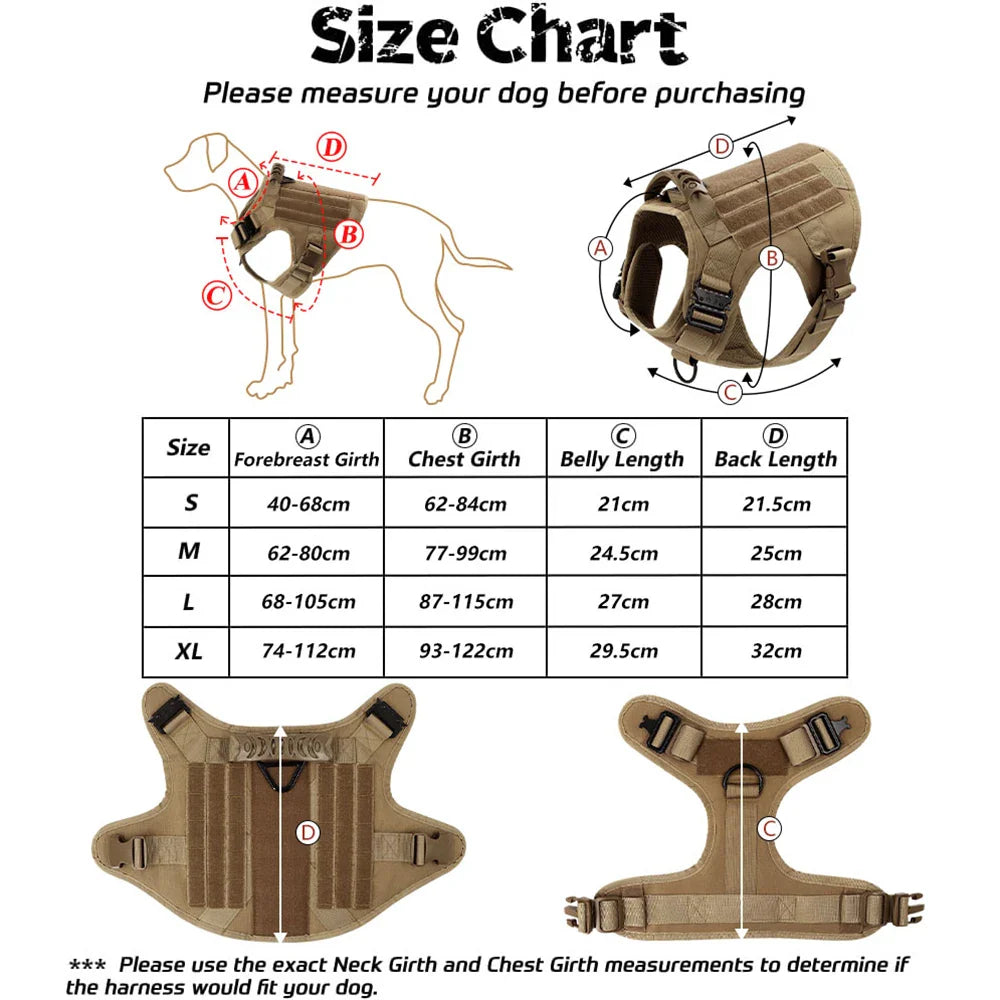 Durable Outdoor Dog Vest Kit | 6-Piece Pouch Set