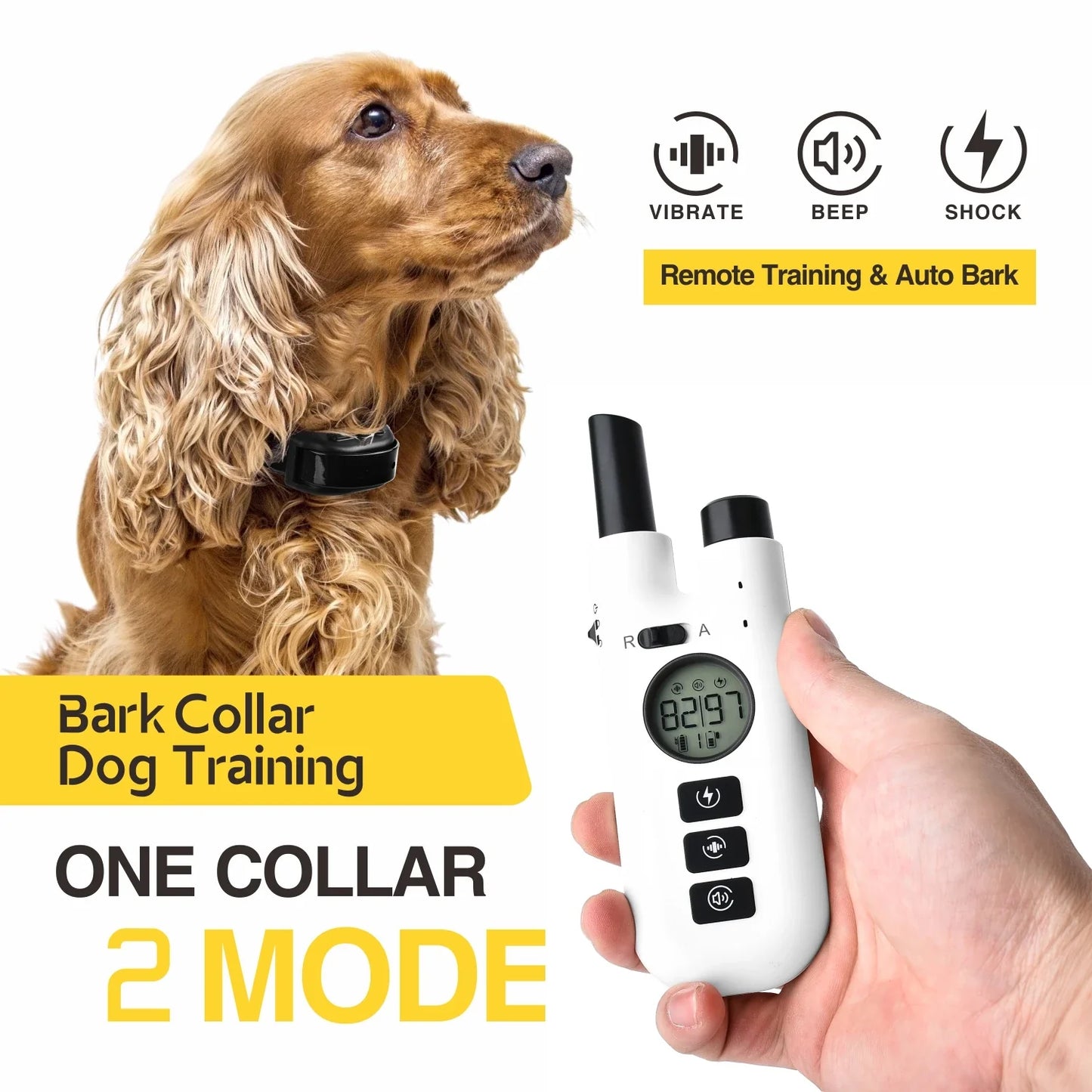 Long Range Dog Training Collar Waterproof Rechargeable