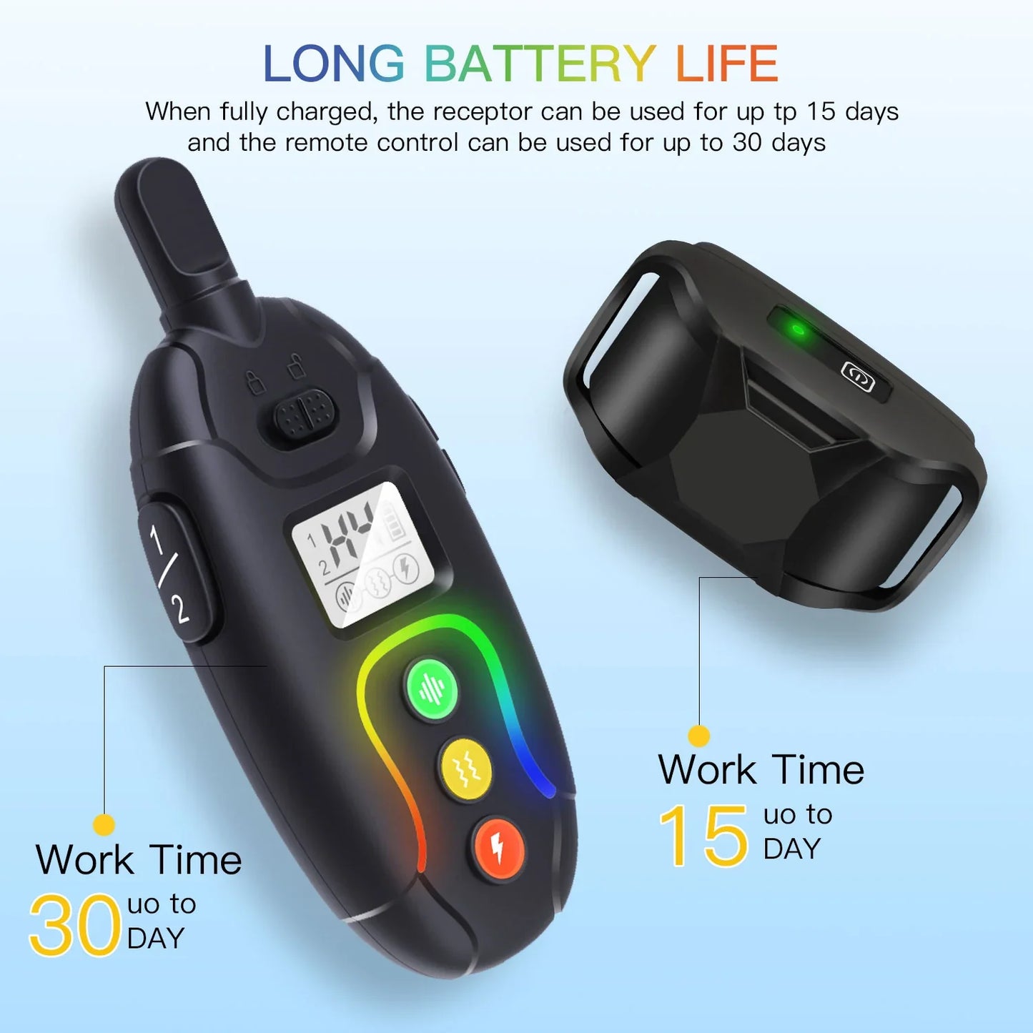Waterproof Remote Control Dog Trainer Collar Rechargeable