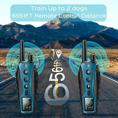Long Range Waterproof Dog Training Collar & Remote