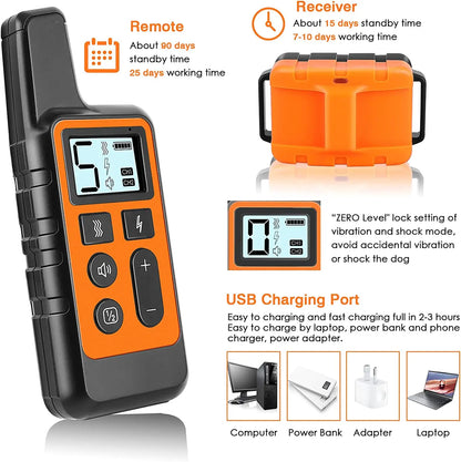 Advanced Dog Training Collar Set with Remote Control