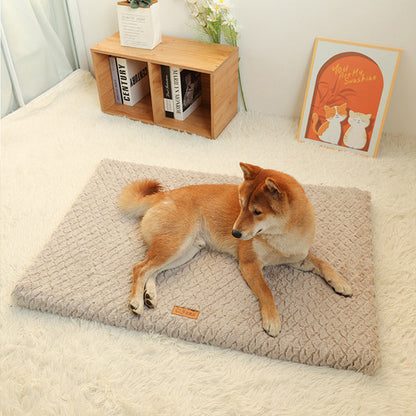 Small Fleece Pet Bed with Removable Washable Cover