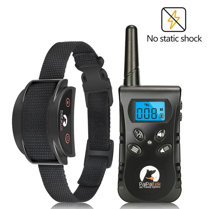 Rechargeable Remote Dog Trainer Collar, 500m Range