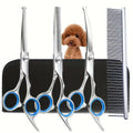 Pet Grooming Kit with Sharp Scissors & Comb