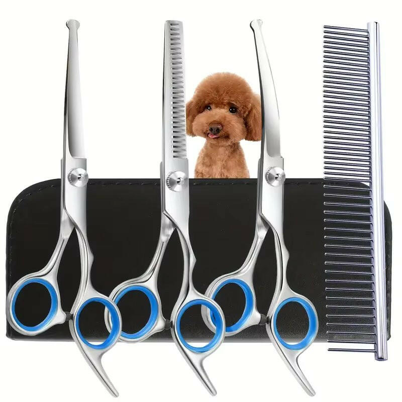 Pet Grooming Kit with Sharp Scissors & Comb - LifyPet