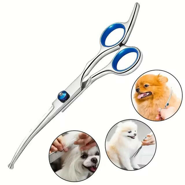 Pet Grooming Kit with Sharp Scissors & Comb