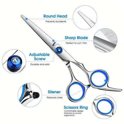 Pet Grooming Kit with Sharp Scissors & Comb