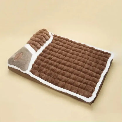 Plush Warm Pet Dog Bed with Washable Zip Cover - LifyPet