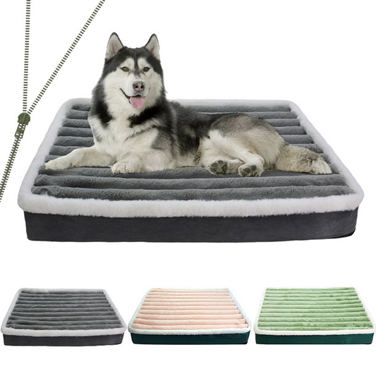 Plush Orthopedic Dog Mattress with Washable Zip Cover - LifyPet