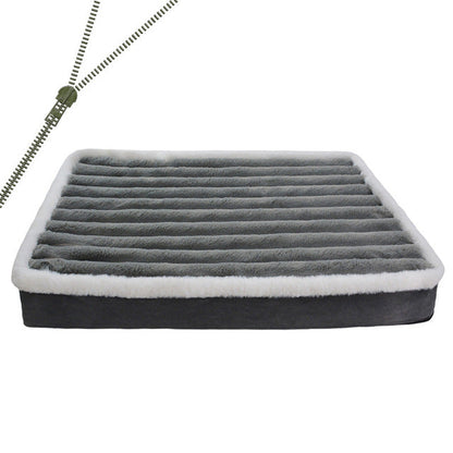 Plush Orthopedic Dog Mattress with Washable Zip Cover