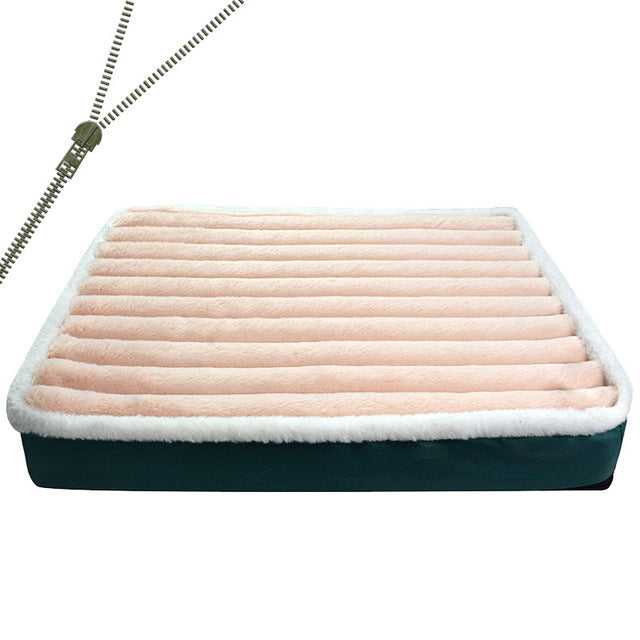 Plush Orthopedic Dog Mattress with Washable Zip Cover