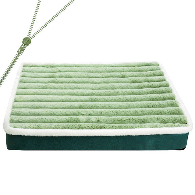 Plush Orthopedic Dog Mattress with Washable Zip Cover
