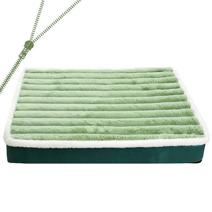 Plush Orthopedic Dog Mattress with Washable Zip Cover