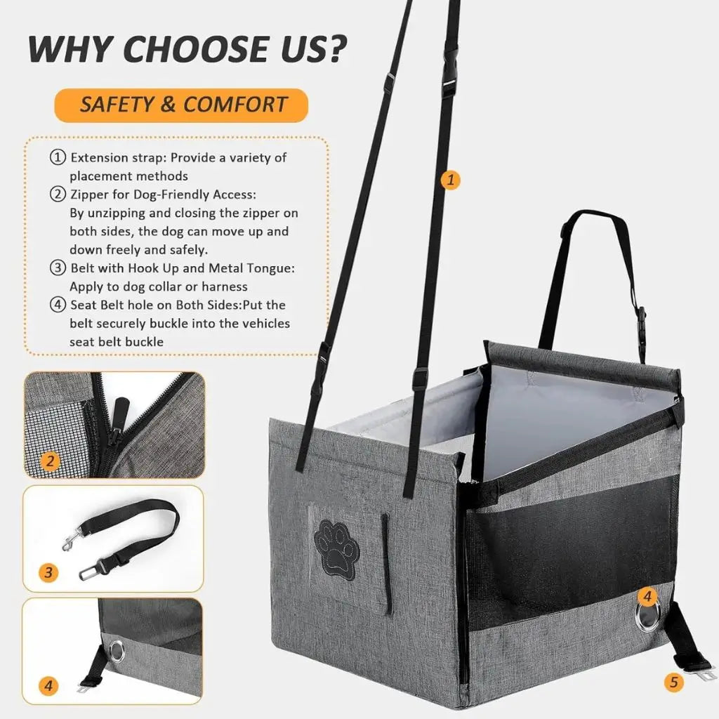 Simple Pet Car Carrier for Medium Sized Dogs