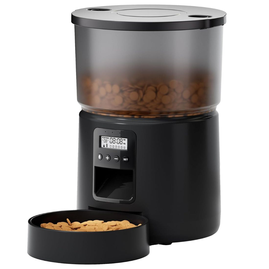 Automatic Cat Feeder with Timer - Voice Recorder & Dual Power Supply