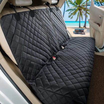 Durable Pet Car Seat Protector with Zipper for Back Seat