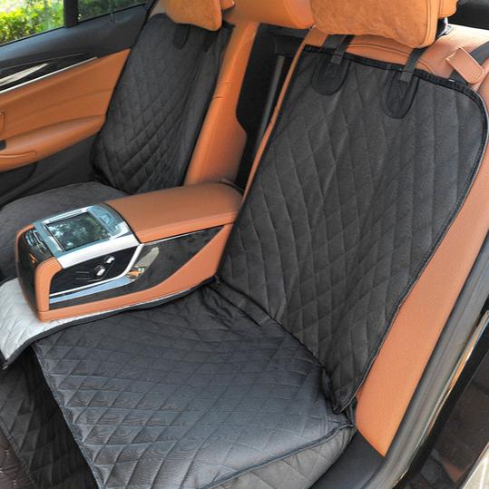 Durable Pet Car Seat Protector with Zipper for Back Seat