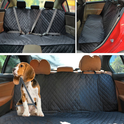 Durable Pet Car Seat Protector with Zipper for Back Seat