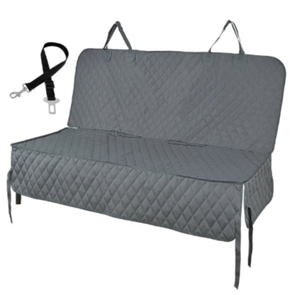 Durable Pet Car Seat Protector with Zipper for Back Seat