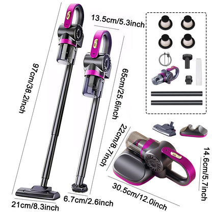 4 in 1 Stick Handheld Vacuum Cordless Vacuum Cleaner For Carpet Floor Pet Hair