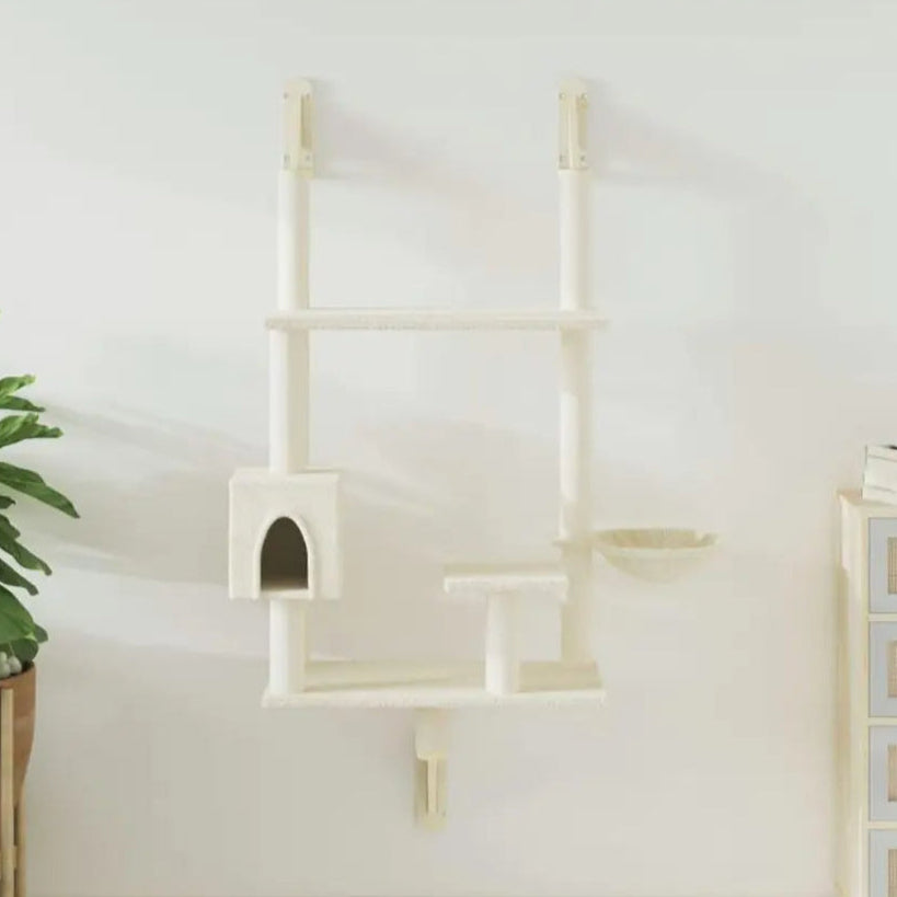 Cozy Cat Shelf with Soft Hideaway & Storage Basket - LifyPet