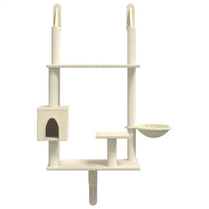 Cozy Cat Shelf with Soft Hideaway & Storage Basket