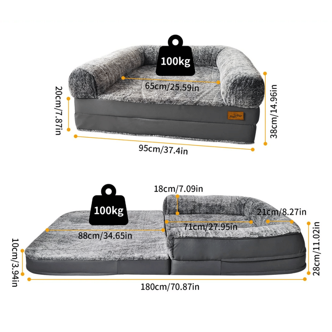 Comfortable Pet Dog Bed | Foldable Calming Bed for Dogs