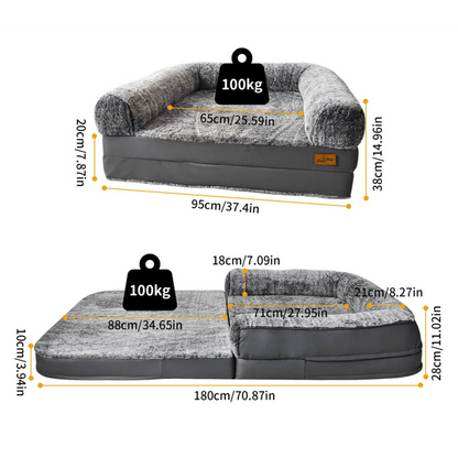 Comfortable Pet Dog Bed | Foldable Calming Bed for Dogs