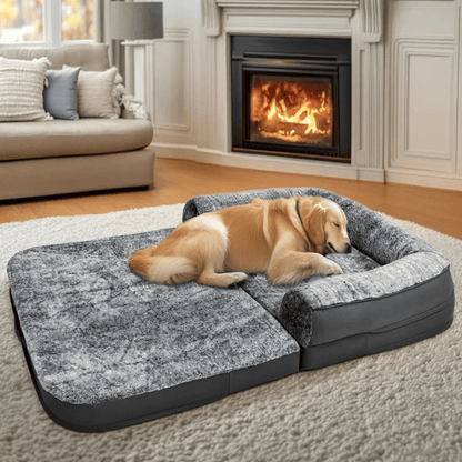 Comfortable Pet Dog Bed | Foldable Calming Bed for Dogs
