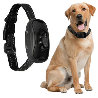 Anti-Bark Collar - Rechargeable Sound & Vibration Training S/M/L Adjustable
