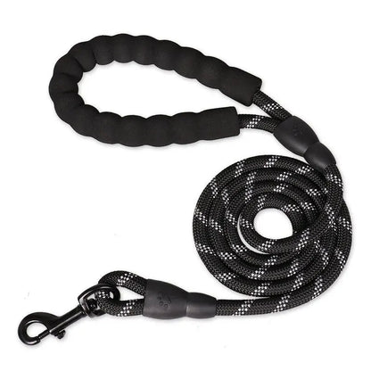 Durable Pet Leash with Padded Grip & Hi-Vis Rope