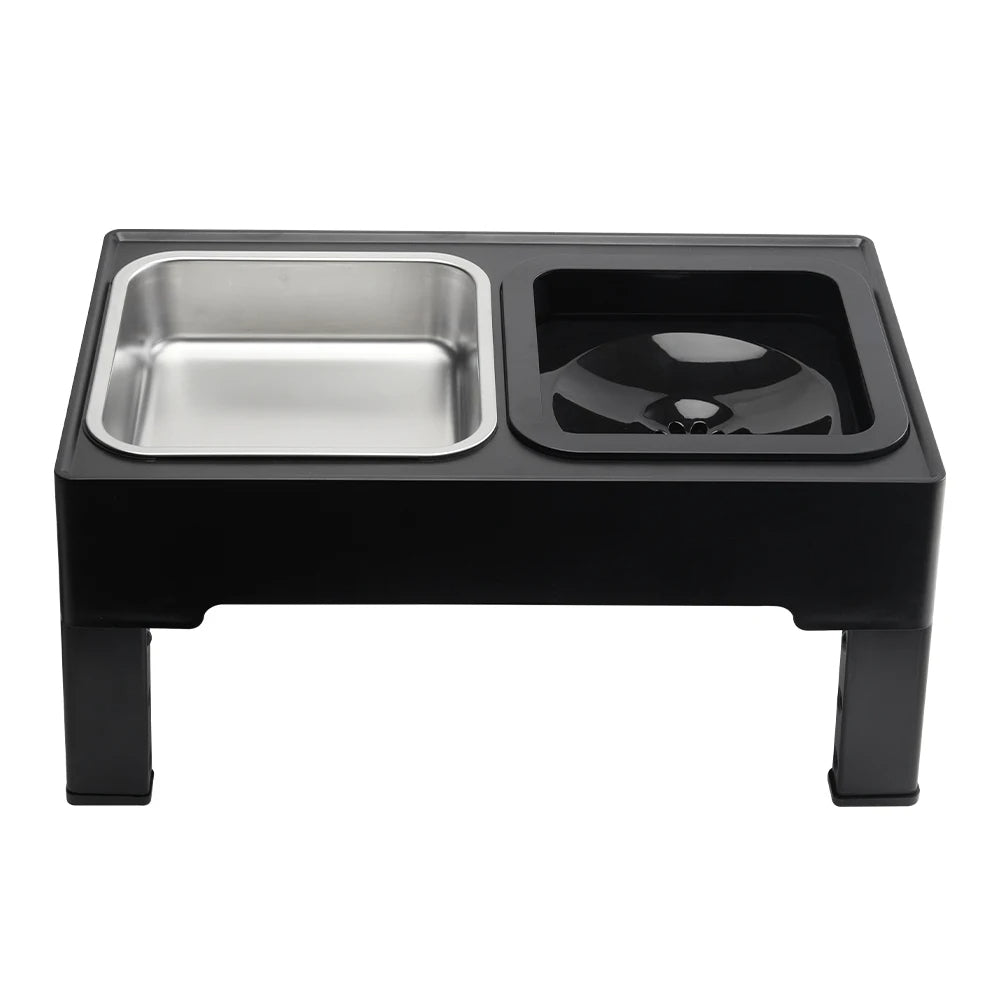 Durable Raised Pet Feeder with Stainless Steel Bowls - LifyPet