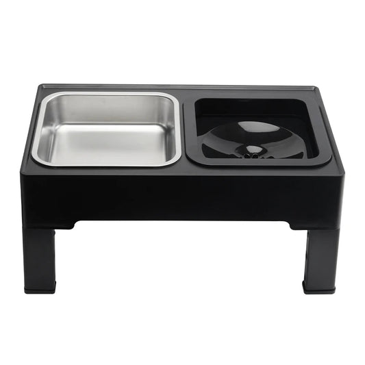 Durable Raised Pet Feeder with Stainless Steel Bowls - LifyPet