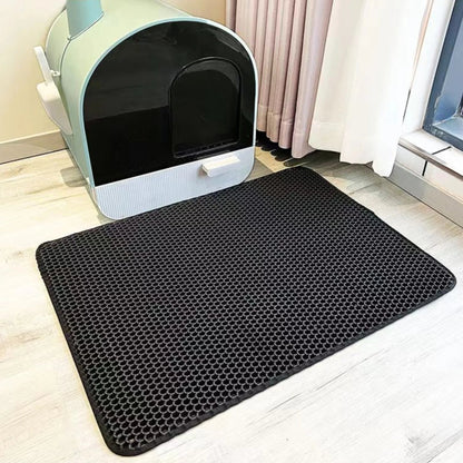 Easy Clean Cat Litter Mat with Waterproof Layer