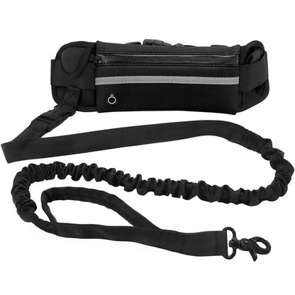Hands-Free Running Belt with Phone Pocket & Water Bottle Holder