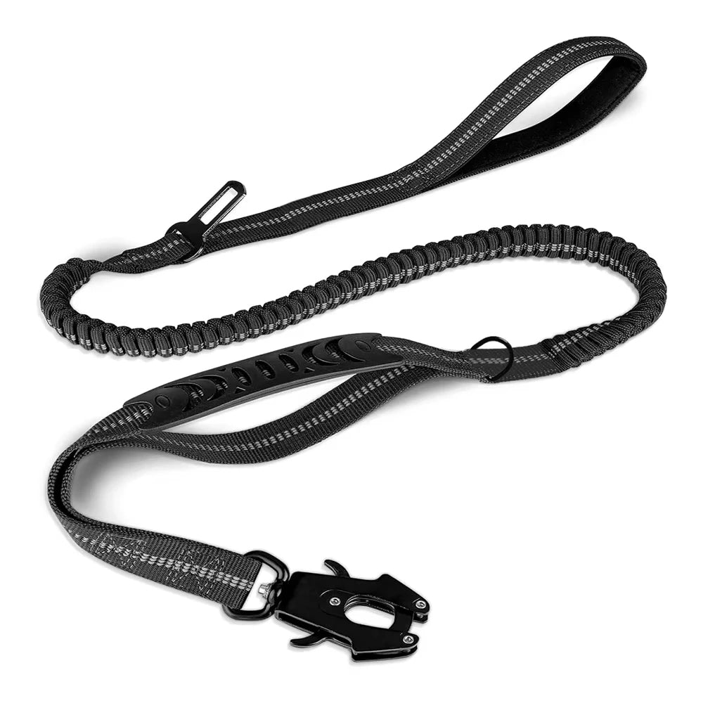 Strong Pet Leash and Seatbelt with Shock Absorbing Strap
