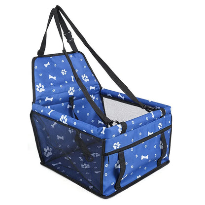 Secure Pet Car Carrier with Ventilated Mesh Panels