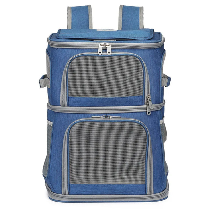 Breathable Pet Backpack for Cats and Small Dogs